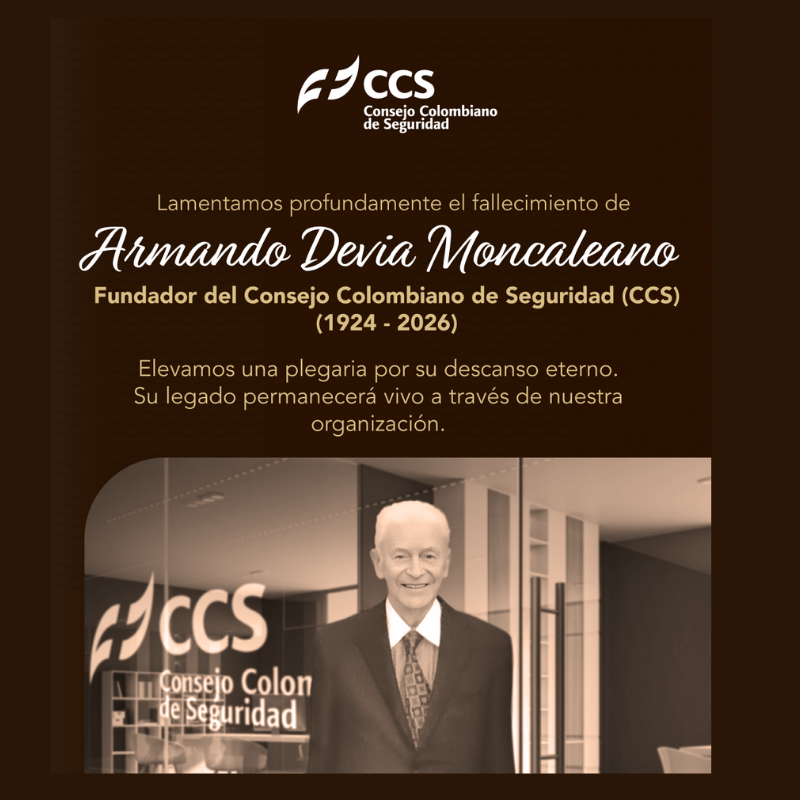 Fallece el fundador del Consejo Colombiano de Seguridad Armando Devia Moncaleano movil