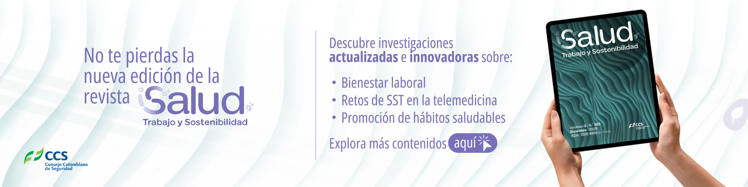 REVISTA SALUD, TRABAJO Y SOSTENIBILIDAD CCS COLOMBIA