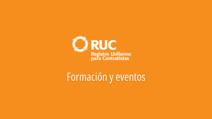RUC formación y eventos