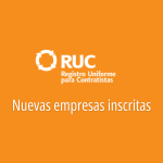 RUC nuevas empresas inscritas
